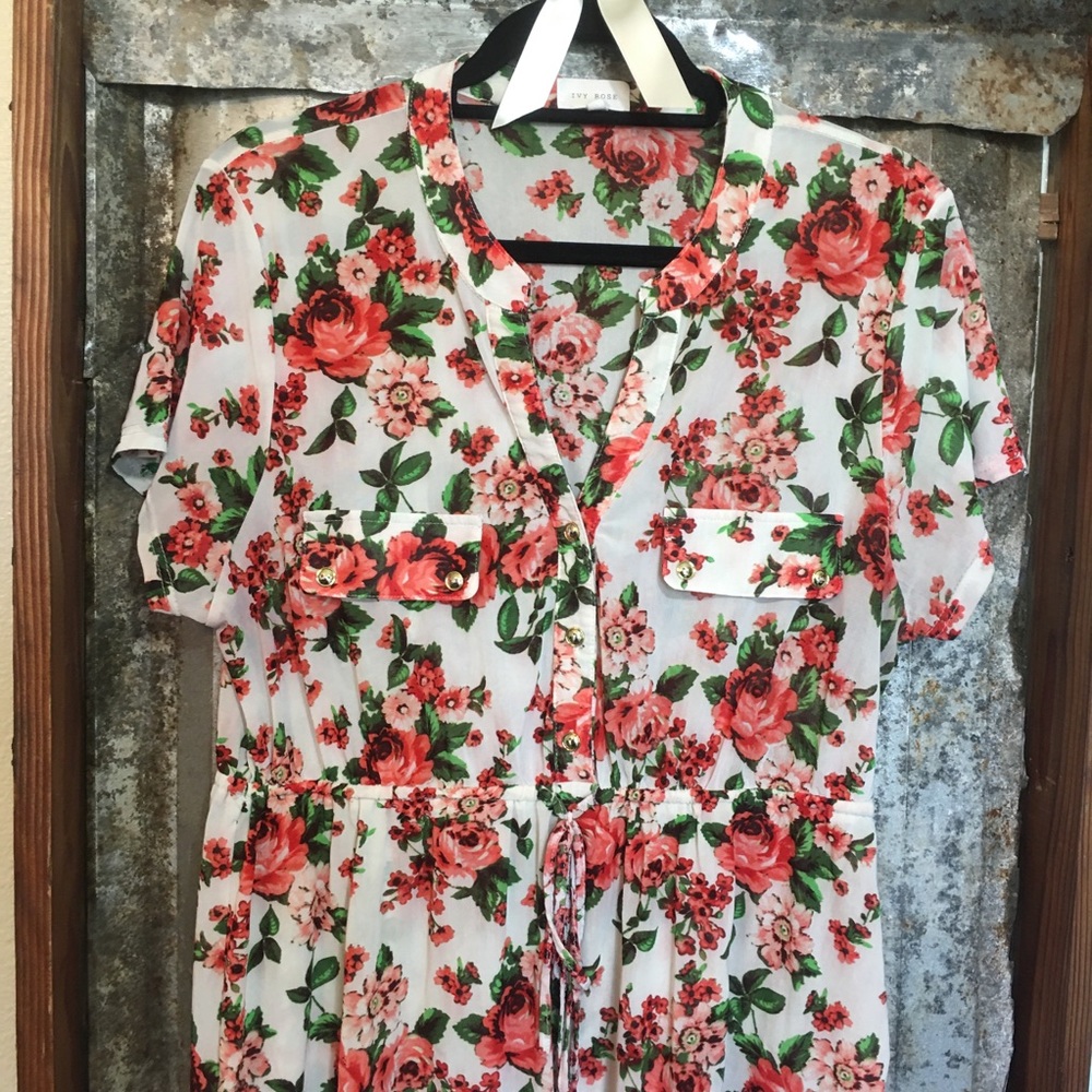 Ivy Rose floral shirt